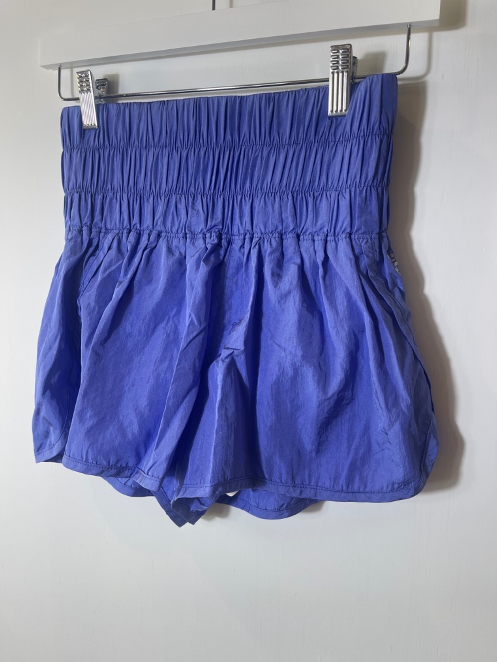 Free People FP Movement The Way Home Shorts in Blue Size Small High Rise Lined - Picture 2 of 7